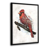 Cardinal - Leinwandbild mit Schattenfuge "schwarz" - Hustling Sharks