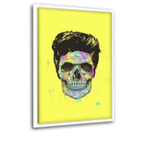 Color Your Death - Leinwandbild mit Schattenfuge "weiß" - Hustling Sharks
