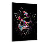 Colorful Skull - Alu-Dibond Bild - Hustling Sharks