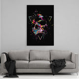 Colorful Skull - Mockup mit Hintergrund - Hustling Sharks