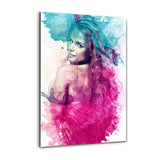 Colorful Lady - Alu-Dibond Bild - Hustling Sharks