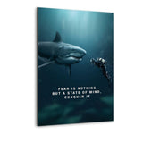 Conquer - Alu-Dibond Bild - Hustling Sharks