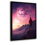 Cosmos View - Leinwandbild mit Schattenfuge "schwarz" - Hustling Sharks