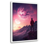 Cosmos View - Leinwandbild mit Schattenfuge "weiß" - Hustling Sharks