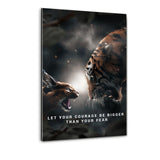 Courage Bigger Than Fear - Plexiglasbild - Hustling Sharks