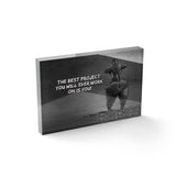 DEIN WICHTIGSTES PROJEKT = DU-30x20cm-Acrylglasblock-Hustling Sharks