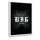 Dream Big - Leinwand mit Schattenfuge "weiß" - Hustling Sharks