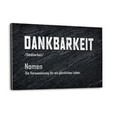 Definition der Dankbarkeit - Plexiglasbild - Hustling Sharks