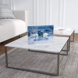 Das Wolfsrudel-30x20cm-Acrylglasblock mit Hintergrund-Hustling Sharks