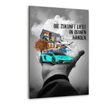 Deine Zukunft! - Alu-Dibond Bild - Hustling Sharks