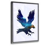 Der Adler - Leinwandbild mit Schattenfuge "silber"- Hustling Sharks