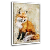 Der Fuchs - Leinwand mit Schattenfuge "weiß" - Hustling Sharks