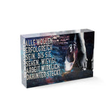 Der Preis des Erfolgs - Acrylglasblock 10x15 - Hustling Sharks