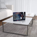 Der Preis des Erfolgs - Acrylglasblock 30x20 mit Hintergrund - Hustling Sharks