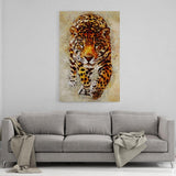 Der Leopard - Alu-Dibond Bild - Hustling Sharks