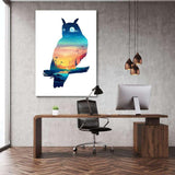 Die Eule - Mockup mit Hintergrund 1 - Hustling Sharks