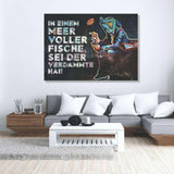 SEI KEIN FISCH! - Mockup mit Hintergrund 2 - Hustling Sharks