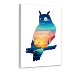 Die Eule - Alu-Dibond Bild- Hustling Sharks