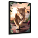 Discover A New World - Leinwandbild mit Hintergrund "schwarz" - Hustling Sharks