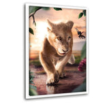 Discover A New World - Leinwandbild mit Hintergrund "weiß" - Hustling Sharks