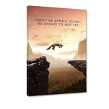 Don't Be Afraid - Leinwandbild - Hustling Sharks