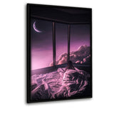 Dreamy Nights - Leinwandbild mit Schattenfuge "schwarz" - Hustling Sharks