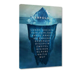 Eisberg des Erfolgs - Leinwandbild - Hustling Sharks