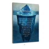 Eisberg des Erfolgs - Plexiglasbild - Hustling Sharks