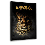 ERFOLG. - Leinwandbild mit Schattenfuge "schwarz" - Hustling Sharks