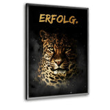 ERFOLG. - Leinwandbild mit Schattenfuge "silber" - Hustling Sharks