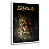 ERFOLG. - Leinwandbild mit Schattenfuge "weiß" - Hustling Sharks
