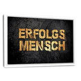 Erfolgsmensch - Leinwandbild mit Schattenfuge "weiß" - Hustling Sharks