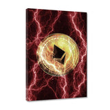 Electrified Ethereum - red - Leinwandbild - Hustling Sharks