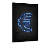 Euro - neon - Leinwandbild - Hustling Sharks