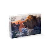 Face your Fears - Acrylglasblock 15x10 - Hustling Sharks