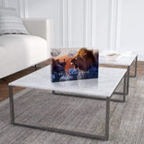 Face your Fears - Acrylglasblock 30x20 mit Hintergrund - Hustling Sharks