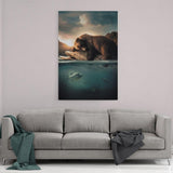 Floating Bear - Mockup mit Hintergrund 2 - Hustling Sharks