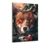 Floral Fox - Alu-Dibond Bild - Hustling Sharks