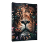 Floral Lion- Leinwandbild - Hustling Sharks