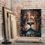 Floral Lion- MockupmitHintergrund2 - Hustling Sharks