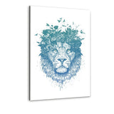 Floral Lion #1 - Alu-Dibond Bild - Hustling Sharks
