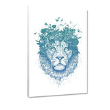 Floral Lion #1 - Leinwandbild - Hustling Sharks