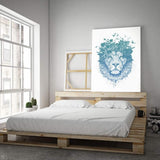 Floral Lion #1 - Mockup mit Hintergrund - Hustling Sharks