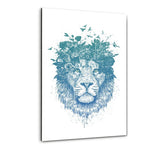 Floral Lion #1 - Plexiglasbild - Hustling Sharks