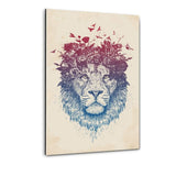 Floral Lion #2 - Plexiglasbild - Hustling Sharks