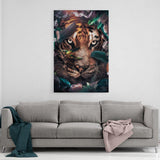 Floral Tiger - Mockup mit Hintergrund 2 - Hustling Sharks
