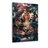 Floral Animals-Bundle | Floral Tiger - Mockup | Hustling Sharks