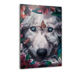 Floral Wolf- Plexiglasbild - Hustling Sharks