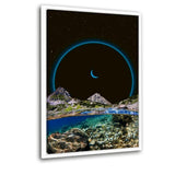Fluto - Leinwandbild mit Schattenfuge "weiß" - Hustling Sharks