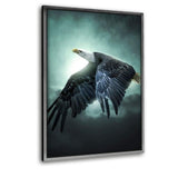 Flying Eagle - Leinwandbild mit Schattenfuge "silber" - Hustling Sharks